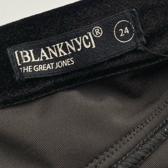 Blank NYC • Black Velvet The Great Jones Skinny - Picture 3 of 4